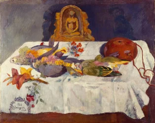 Still Life with Exotic Birds